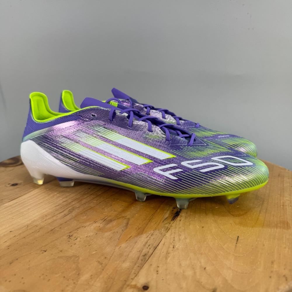 Adidas F50 Elite FG Mens Size 12.5 Purple Silver Soccer Cleats Radiant Blaze NEW - Picture 1 of 9
